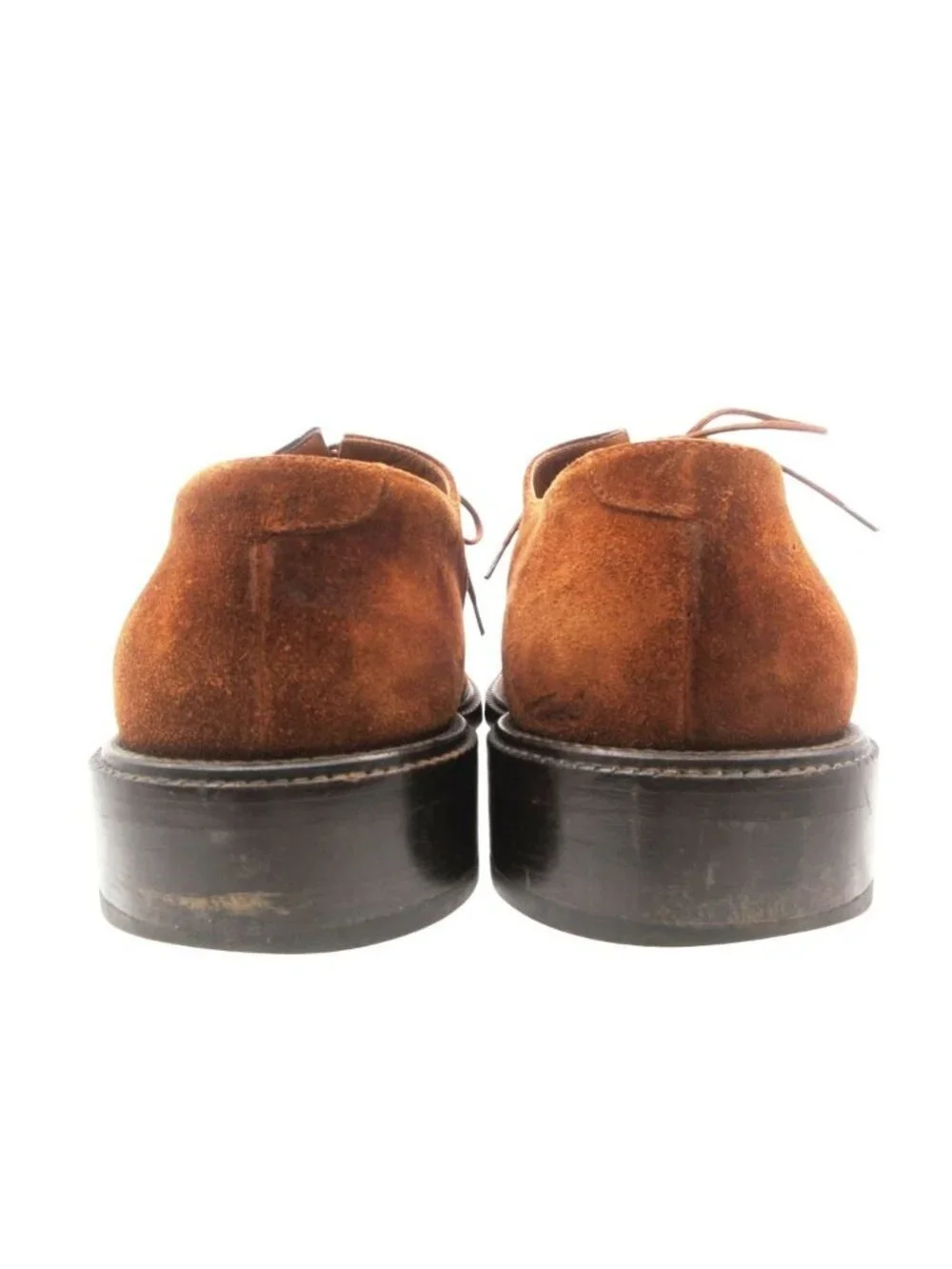 Versace Gianni Dress Shoes Medusa Straight Toe Suede Wingtip Leather Brown 7